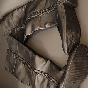 Allana black long boots